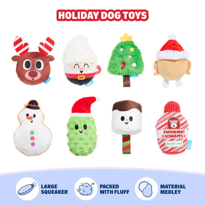 Barkbox Dog Advent Calendar Holiday Gift Box with 8 Festive Plush