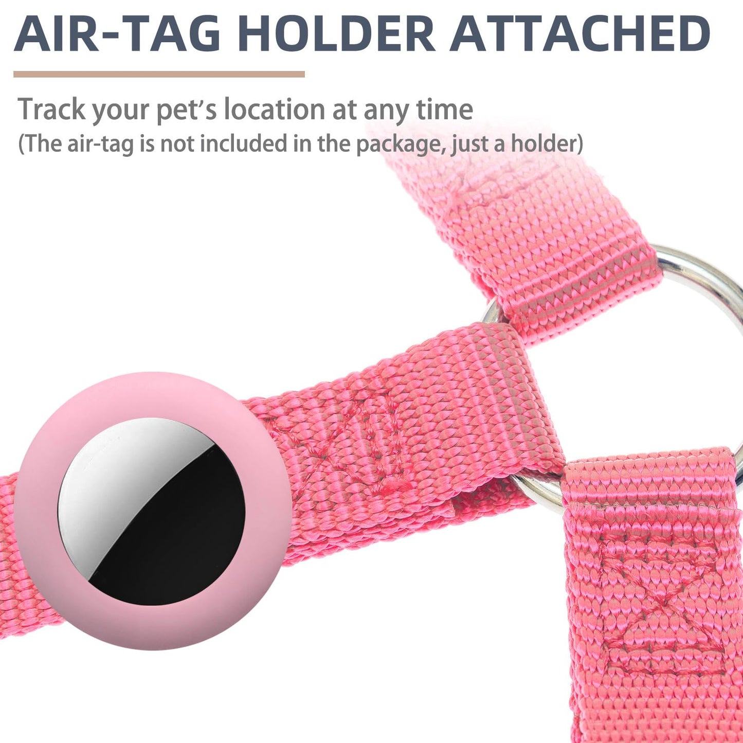 PUPTECK No Pull Dog Harness Soft Adjustable Basic Nylon Step Harness