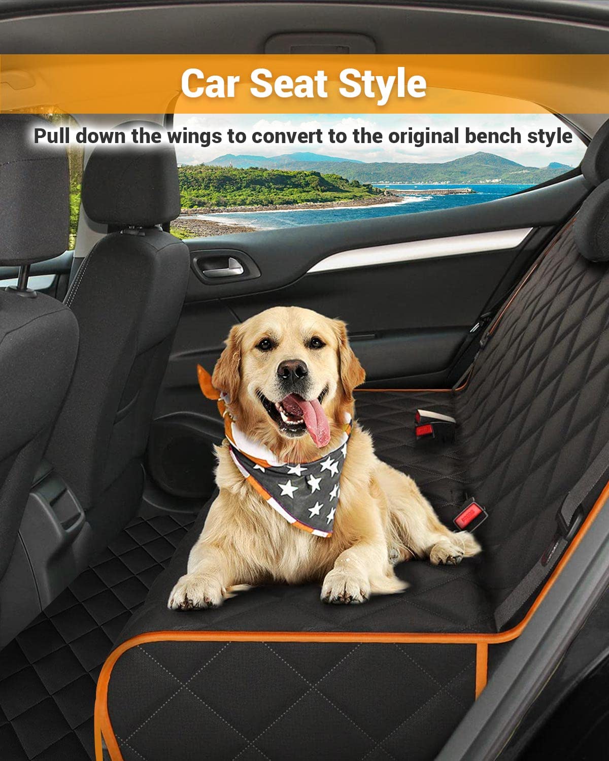 Victoper Dog Car Seat Cover, Heavy Durable Dog Seat Cover for Seat