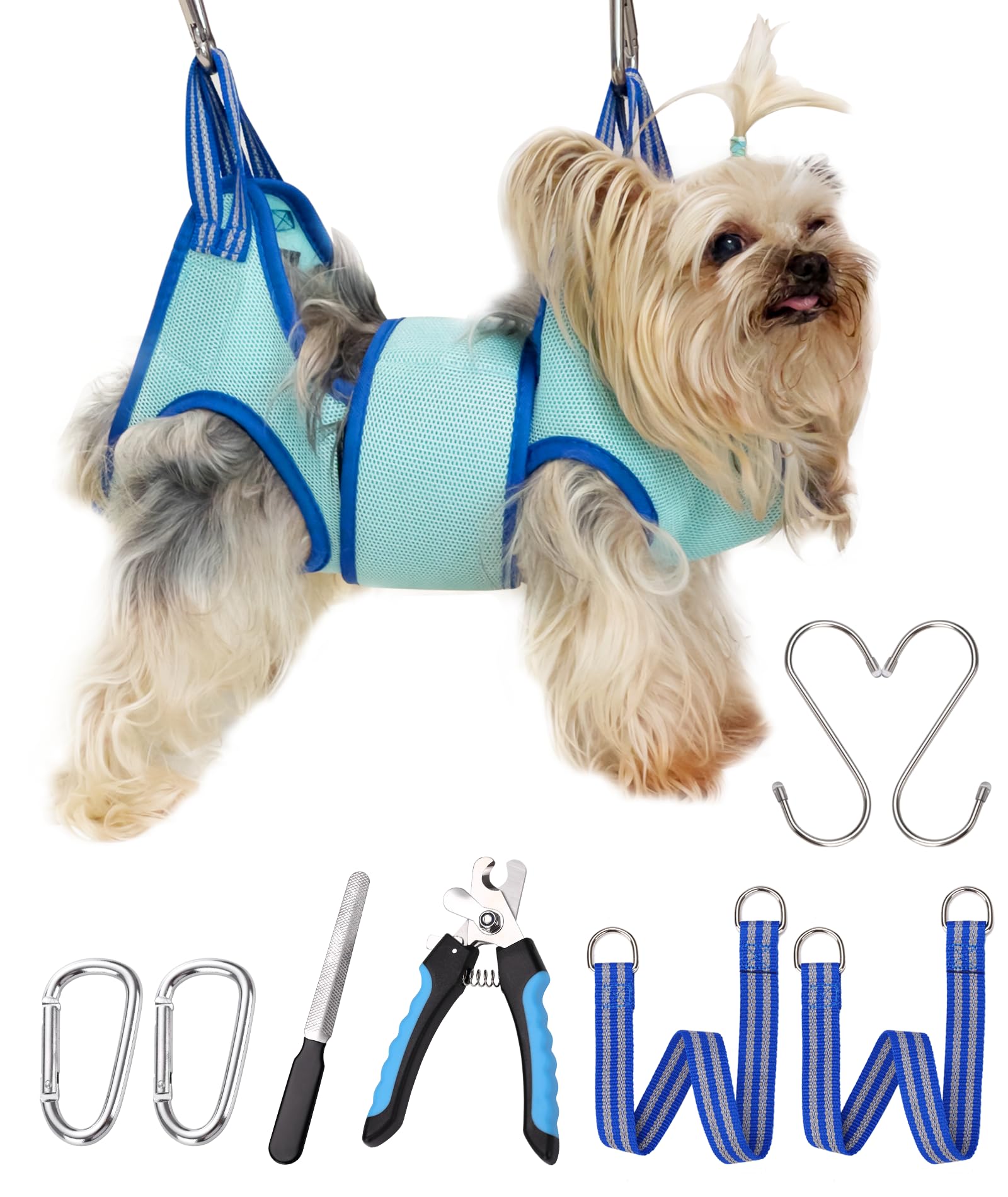 Kkiimatt Dog Grooming Hammock, XXS Dog Hanging Harness Holder for Nail