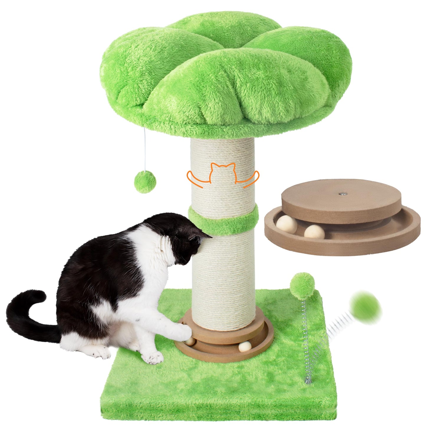 Fantasreen Scratching Post Tall Cat Scratcher for Indoor, Tree