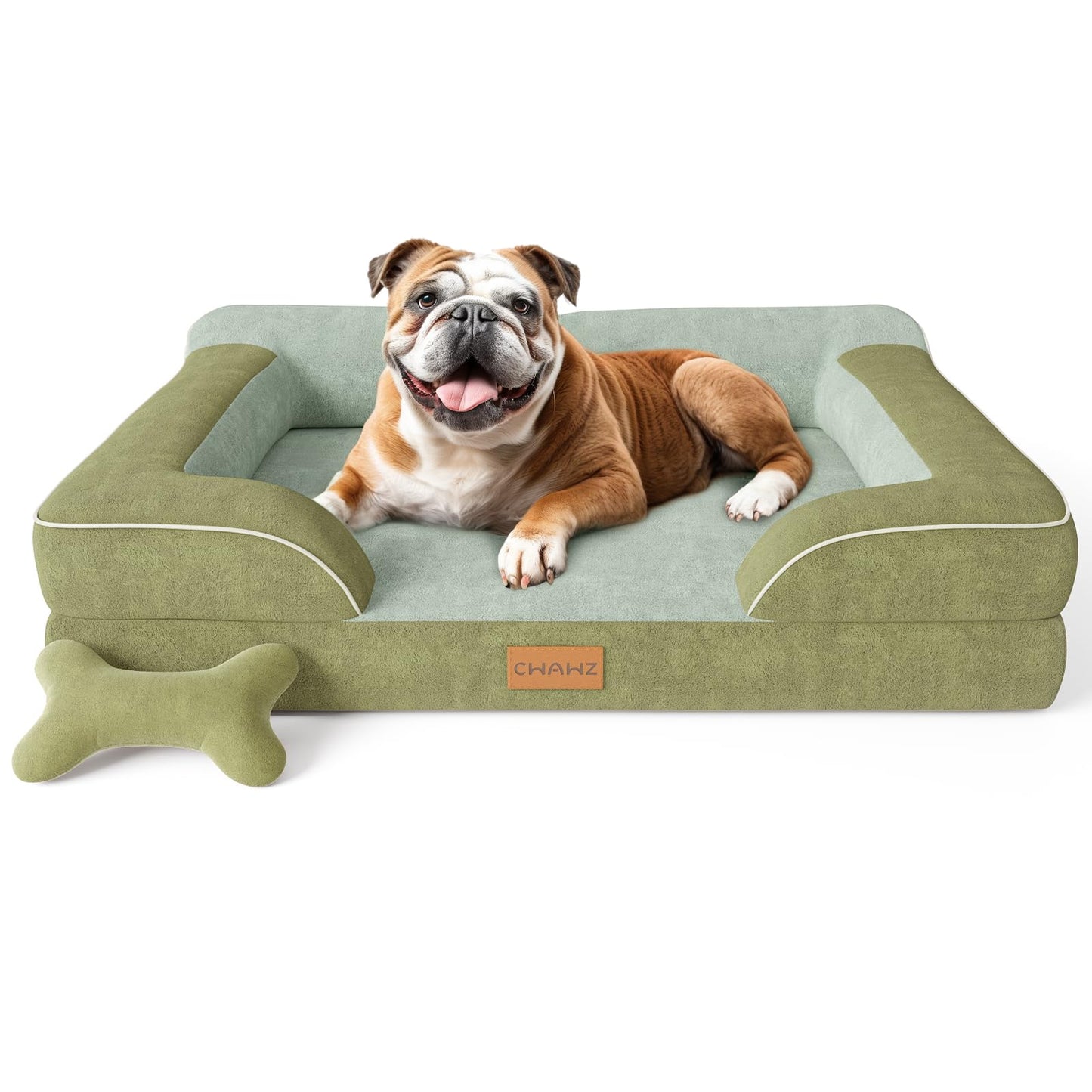 CWAWZ Dog Beds for Large Dogs, Orthopedic Dog Bed with Cooling Gel Bed