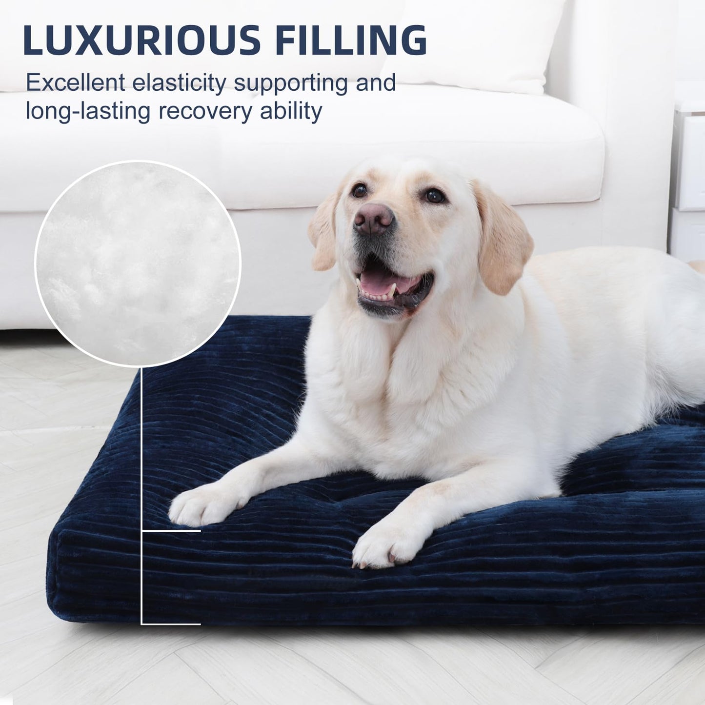 Dog Crate Bed Washable Dog Beds for Large Dogs Deluxe Thick Bed