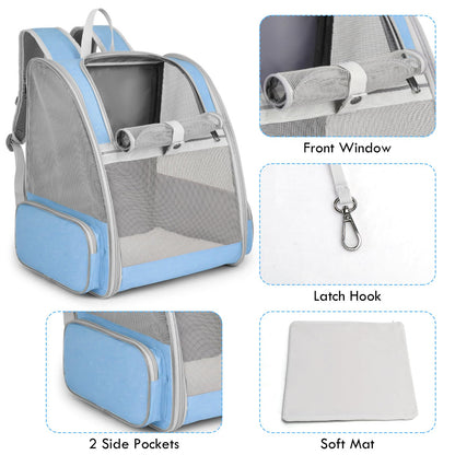 Cat Backpack Carrier, Large Pet Backpack with Kitten Wand Carrier