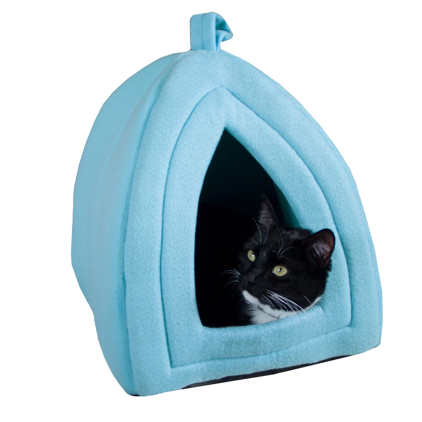 Cat House Indoor Cat Bed with Removable Foam Cushion, Plush Cat Bed
