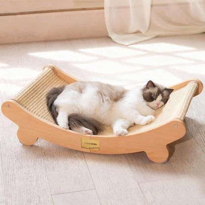 CHEERHOME PETS Sisal Cat Scratcher Bed for Indoor Cats Hammock Pad