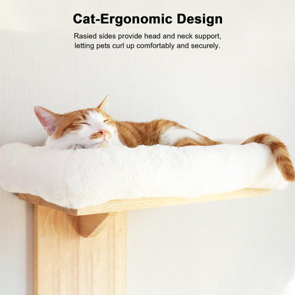 FUKUMARU Cat Wall Shelves, 2 Platform Cats Walls Furniture, Cushion