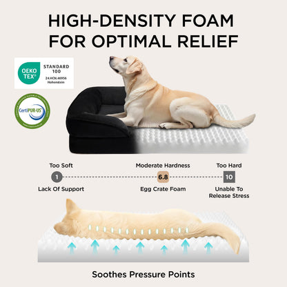 Bedsure Orthopedic Dog Bed for Large Dogs Big Washable Dog Sofa Beds