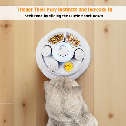 Crazydeer Interactive Cat Toys for Indoor Cats, 4in1 Pet Teaser Toy