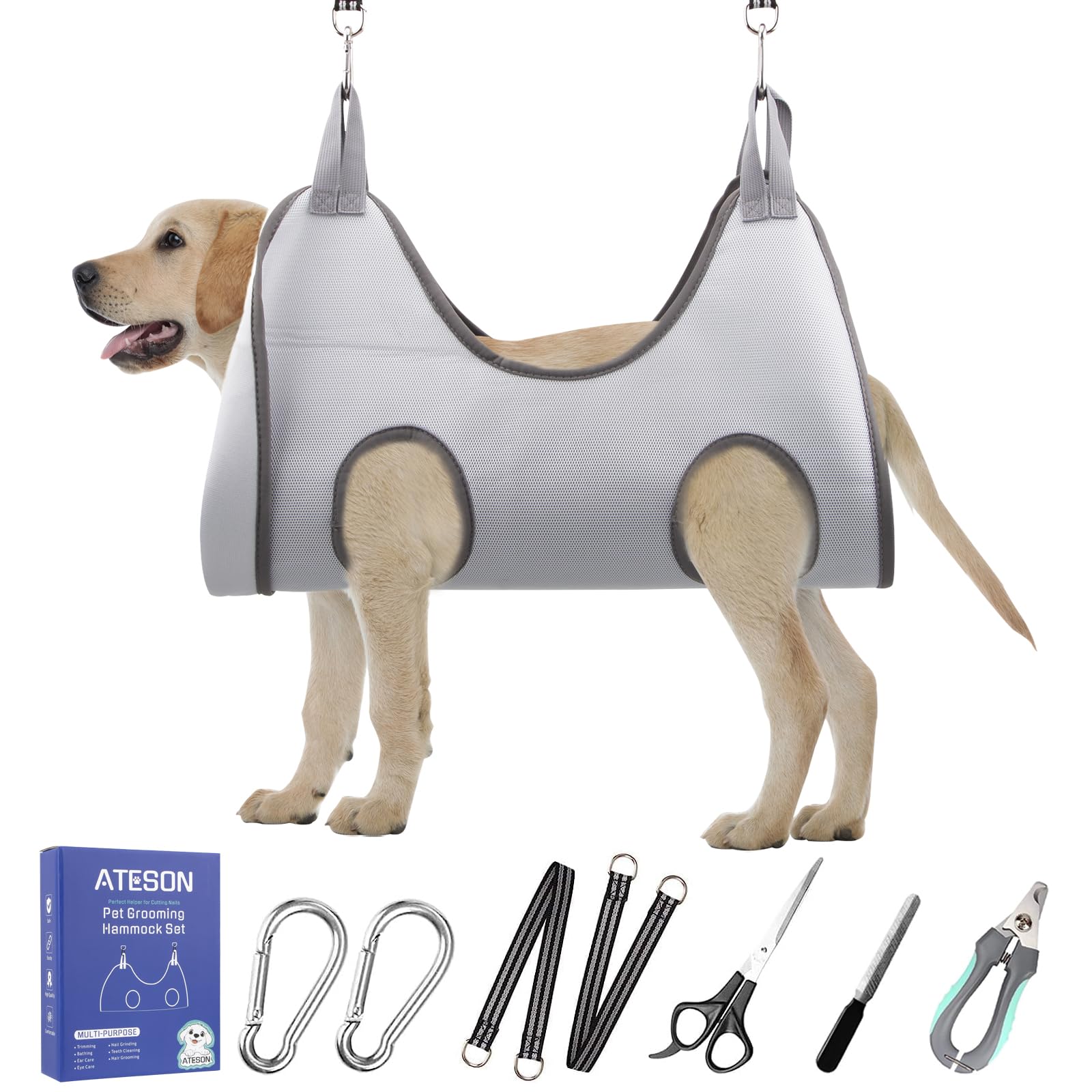 Pet Grooming Hammock Harness for XL Large Dogs Nail Trimming