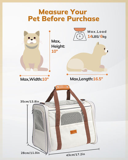 Morpilot Cat Carrier Cat Carrier Soft for Small or Medium Carriers