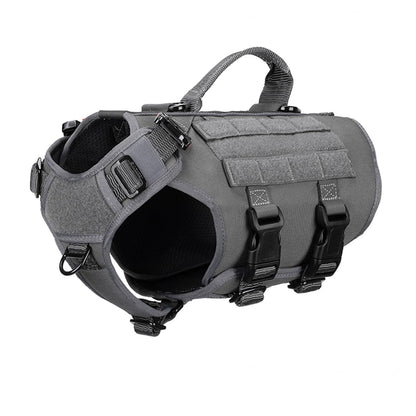 ICEFANG Tactical Dog Operation Harness with 6X Buckle,Dog Molle Vest