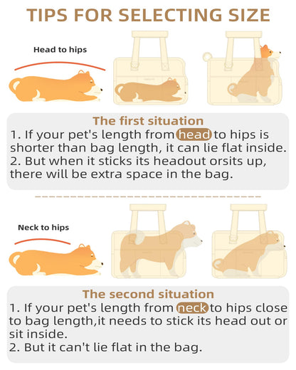 ONECUTE Dog Carrier for Small Dogs Rabbit cat with Large Pockets Bag