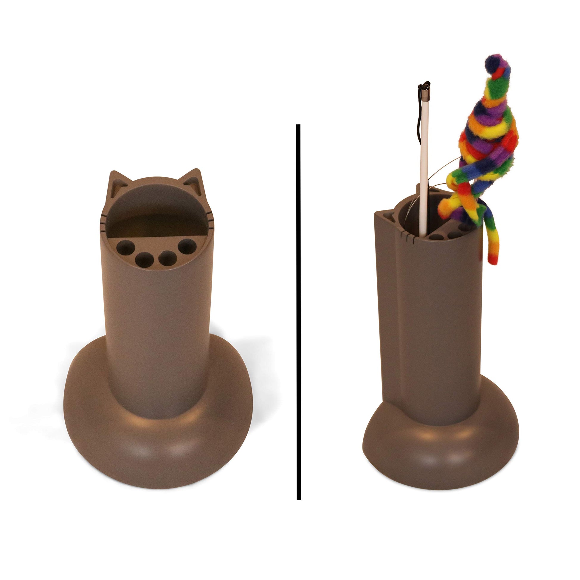 Feline Ruff Cat Teaser Wand Holder. Keep Cats Safe with This Wand