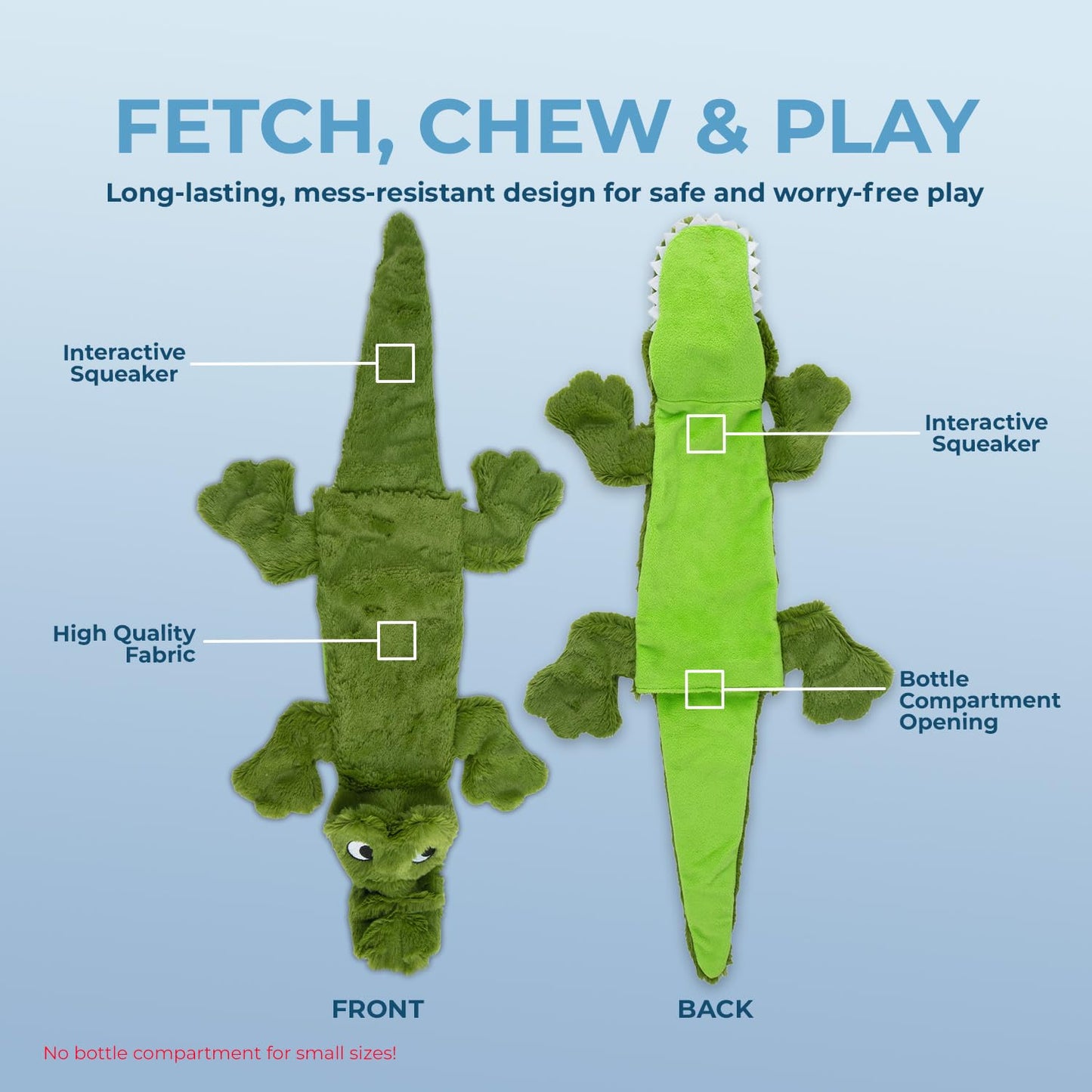 Best Pet Supplies Squeaky Dog Toys with Soft Durable Fabric Toys