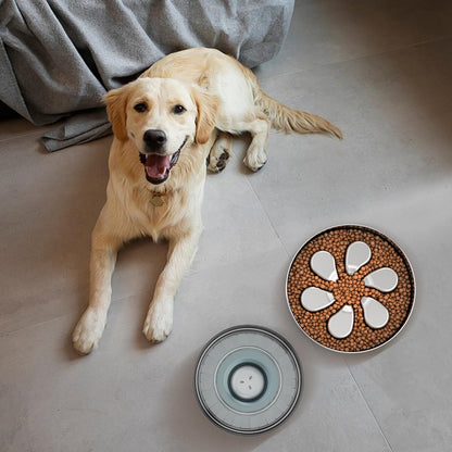 Feedoo Slow Feeder Dog Bowl-3.5Cups for Large Breeds, Food Feeder