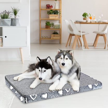 VANKEAN Dog Crate Mat Reversible Cool and Warm, Stylish Dog Bed
