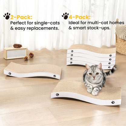 Cat Scratcher, Durable Scratch Pad, Corrugated Cardboard Pad