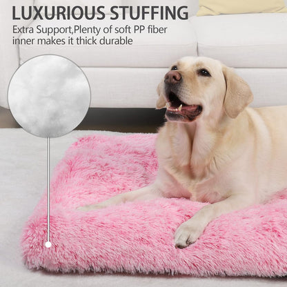 Vonabem XL Dog Bed Large Crate Pad, Washable Pet Beds, Deluxe Bed