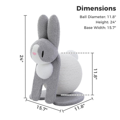 MUTTROS Cute Cat Scratcher- Bunny Style, Cat Scratching Post