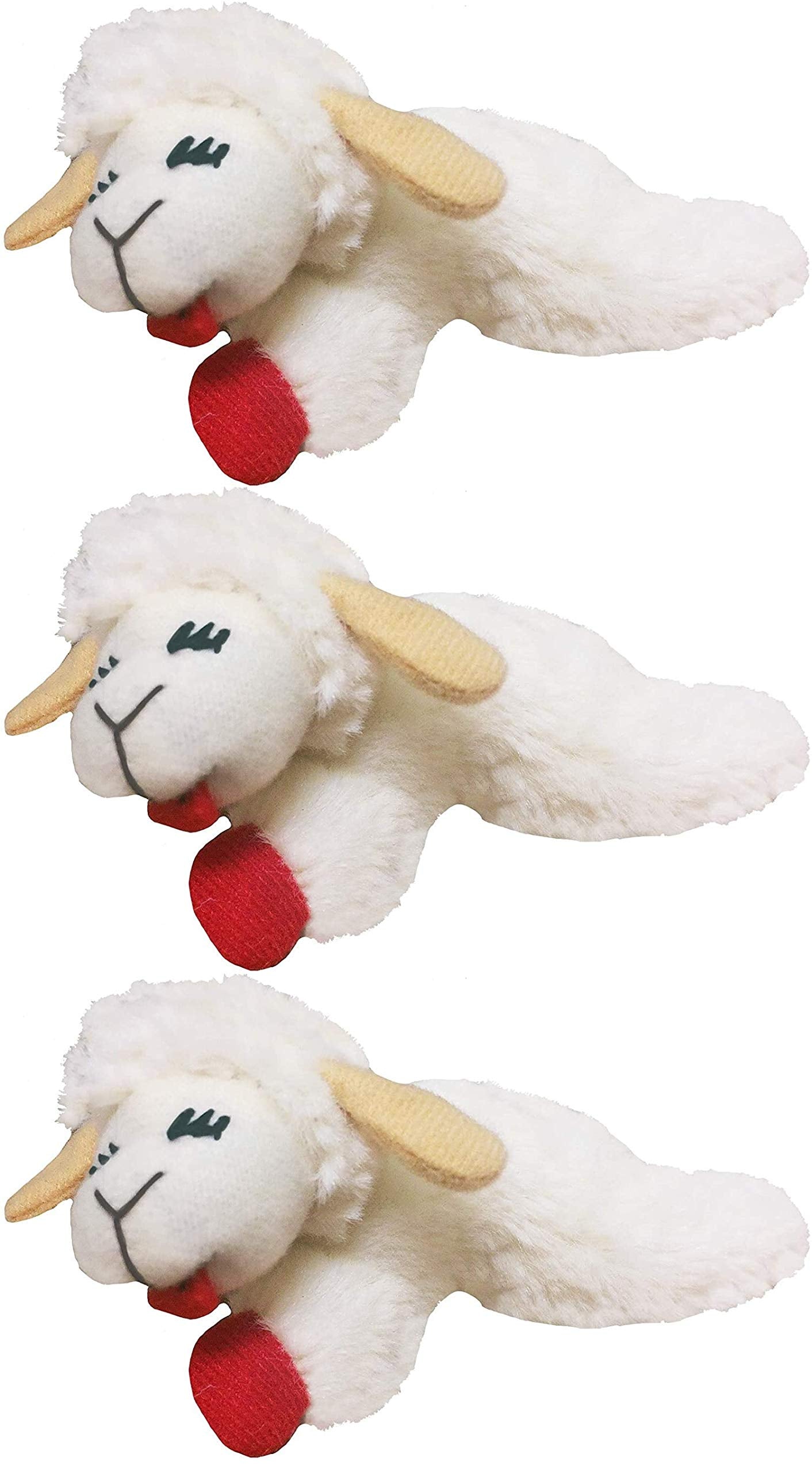 Multipet Lamb Chop Cat Toy (Small (Pack of 3)) Toy