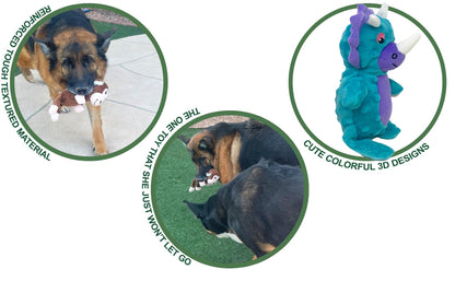 Jalousie Multipack Dog Squeaky Toys Strong Almost Indestructible, Chew