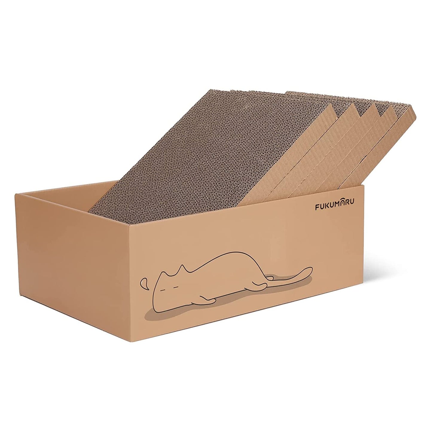 FUKUMARU 5 PCS Cat Scratching Boards, Width Ex-Large Cat Scratcher