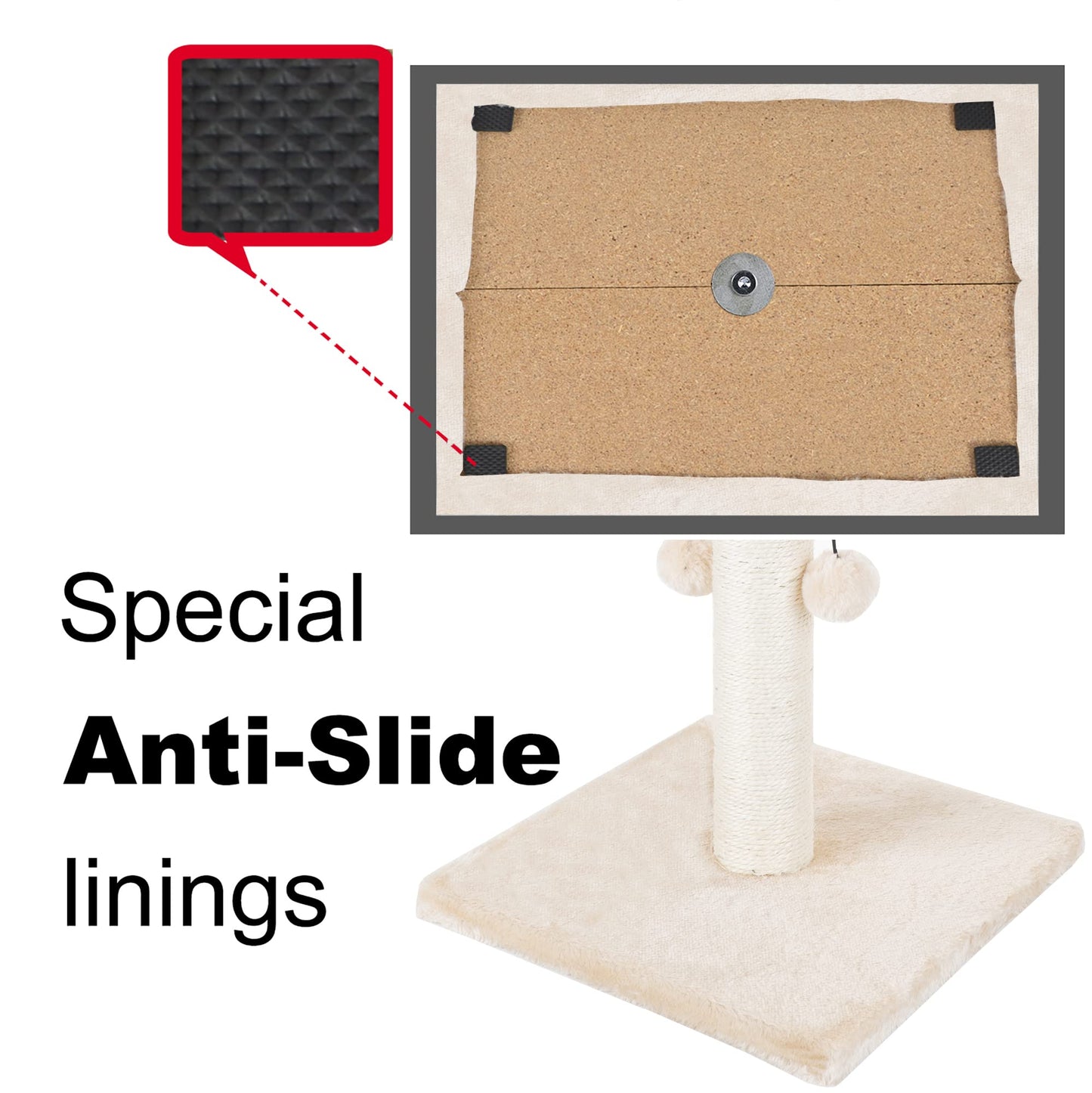 Dimaka 34'' Cat Scratching Post, Cat Scratching Post, Cat Scratcher