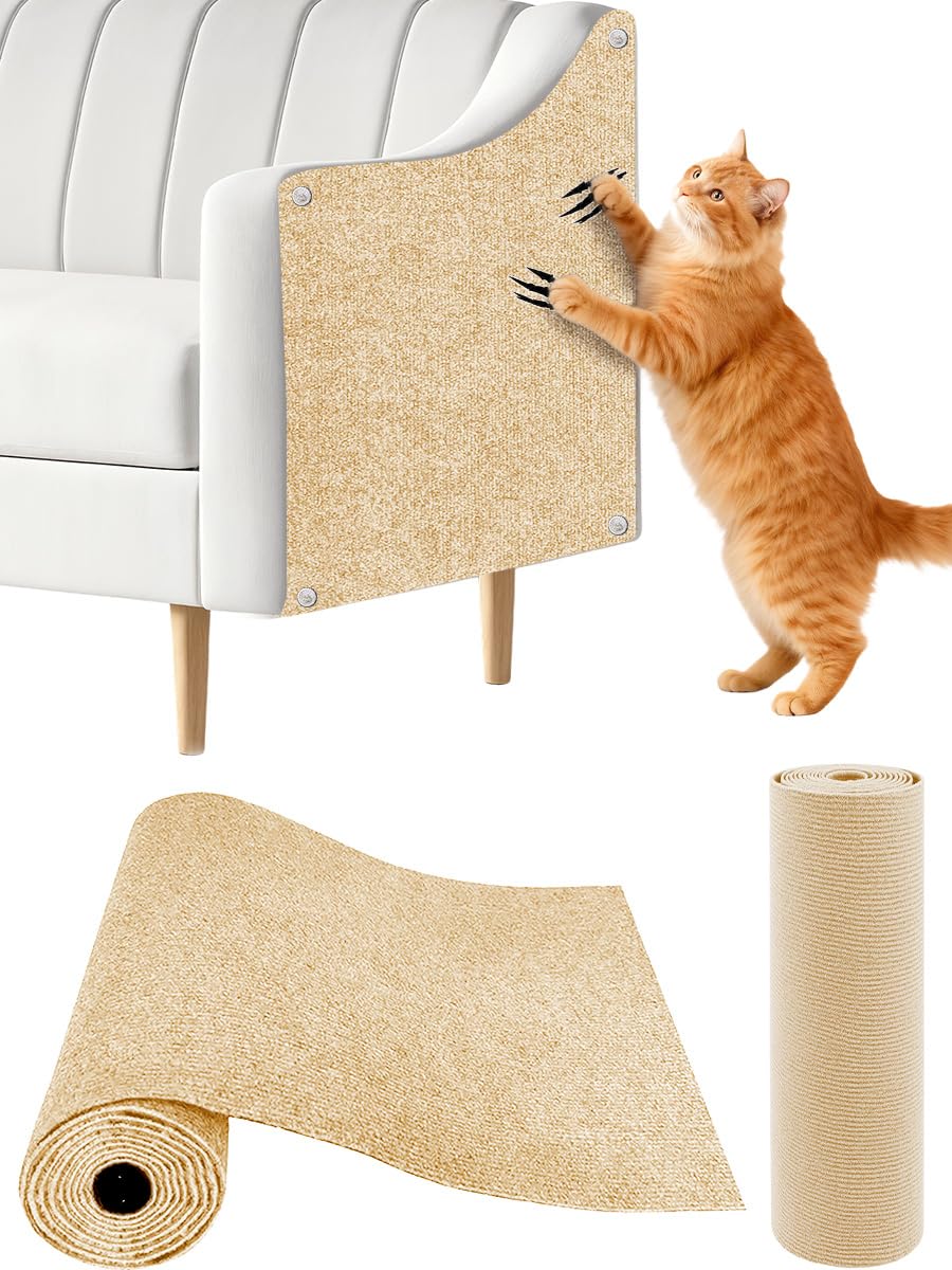 Cat Wall Scratcher Mat, Anti Cats Scratch Furniture Couch Carpet Mat