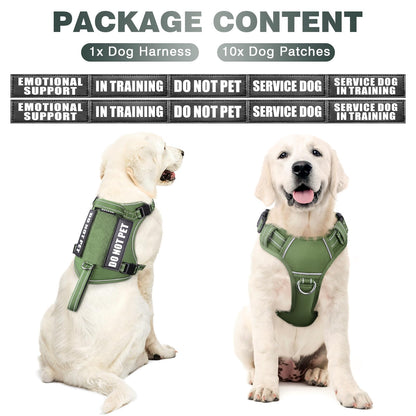 WINSEE Tactical Dog Harness, No Pull Dog Harness