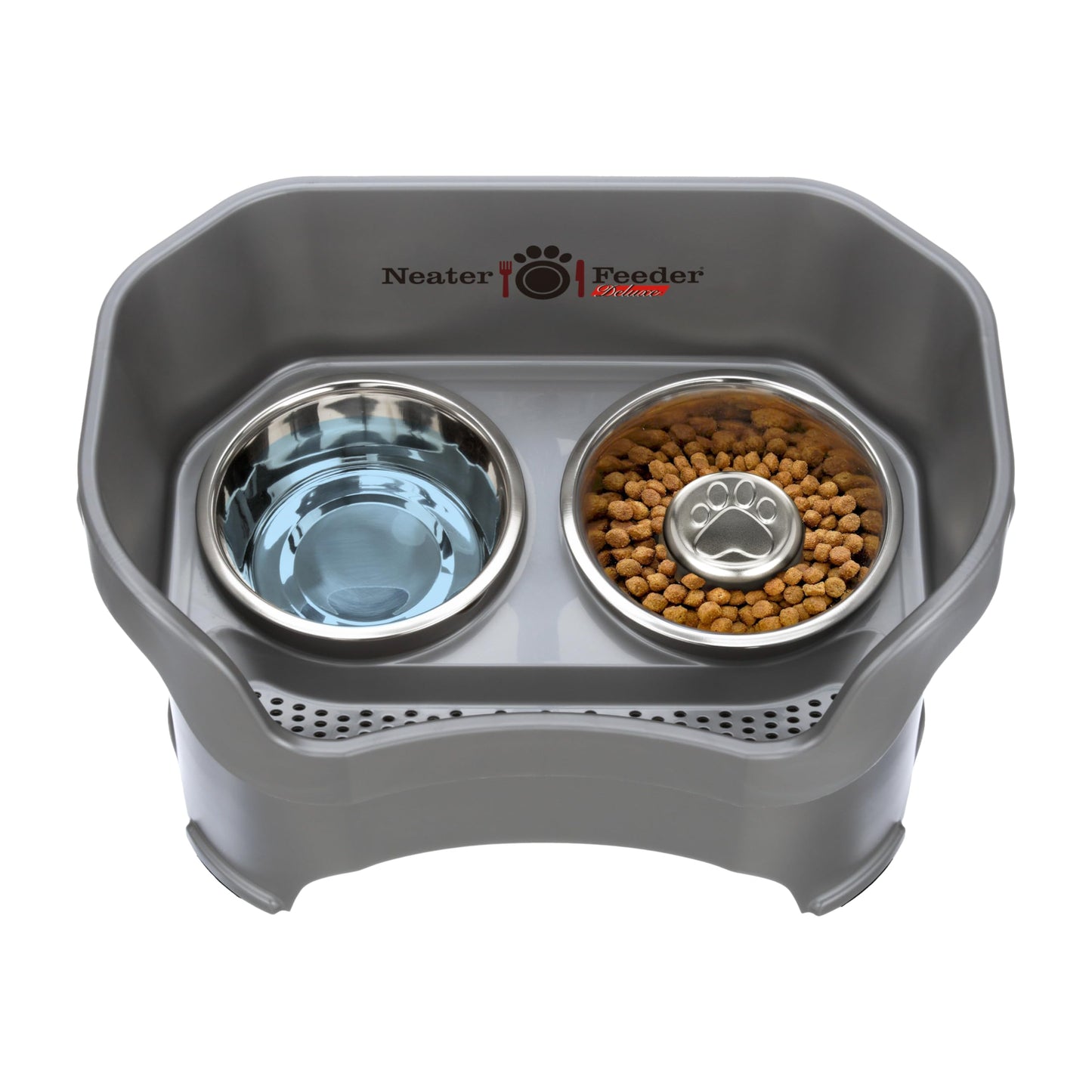 Neater Feeder Deluxe Mess Proof Dog Bowls Elevated for Large Bowl