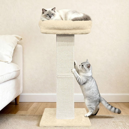 AGYM Cat Scratching Post, 32”Cat Scratcher with Large Plush Posts