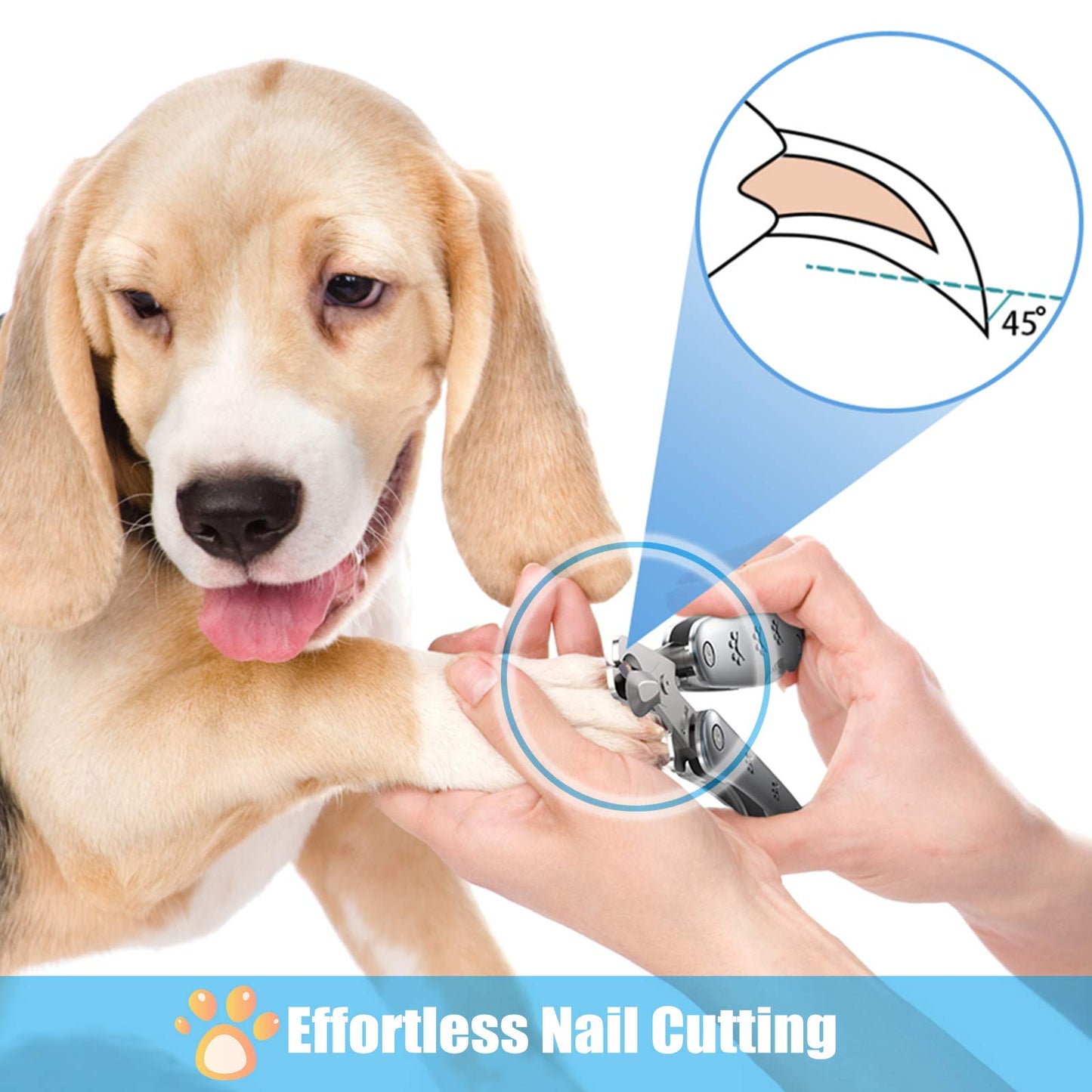 Best Dog Nail Trimmer for Anxiety Sensitive Dog, Silent Sharpest Comb