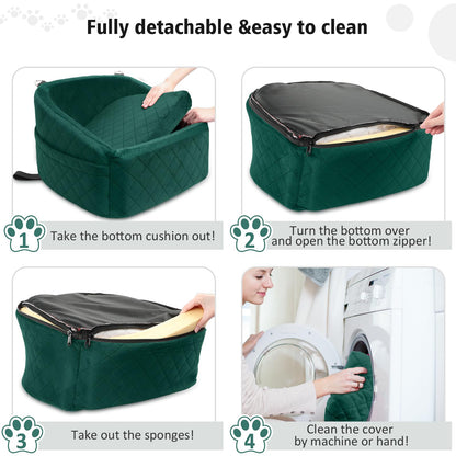 NEEZUKAR Dog Car Seat for Small Medium Dogs,Detachable Washable Seat