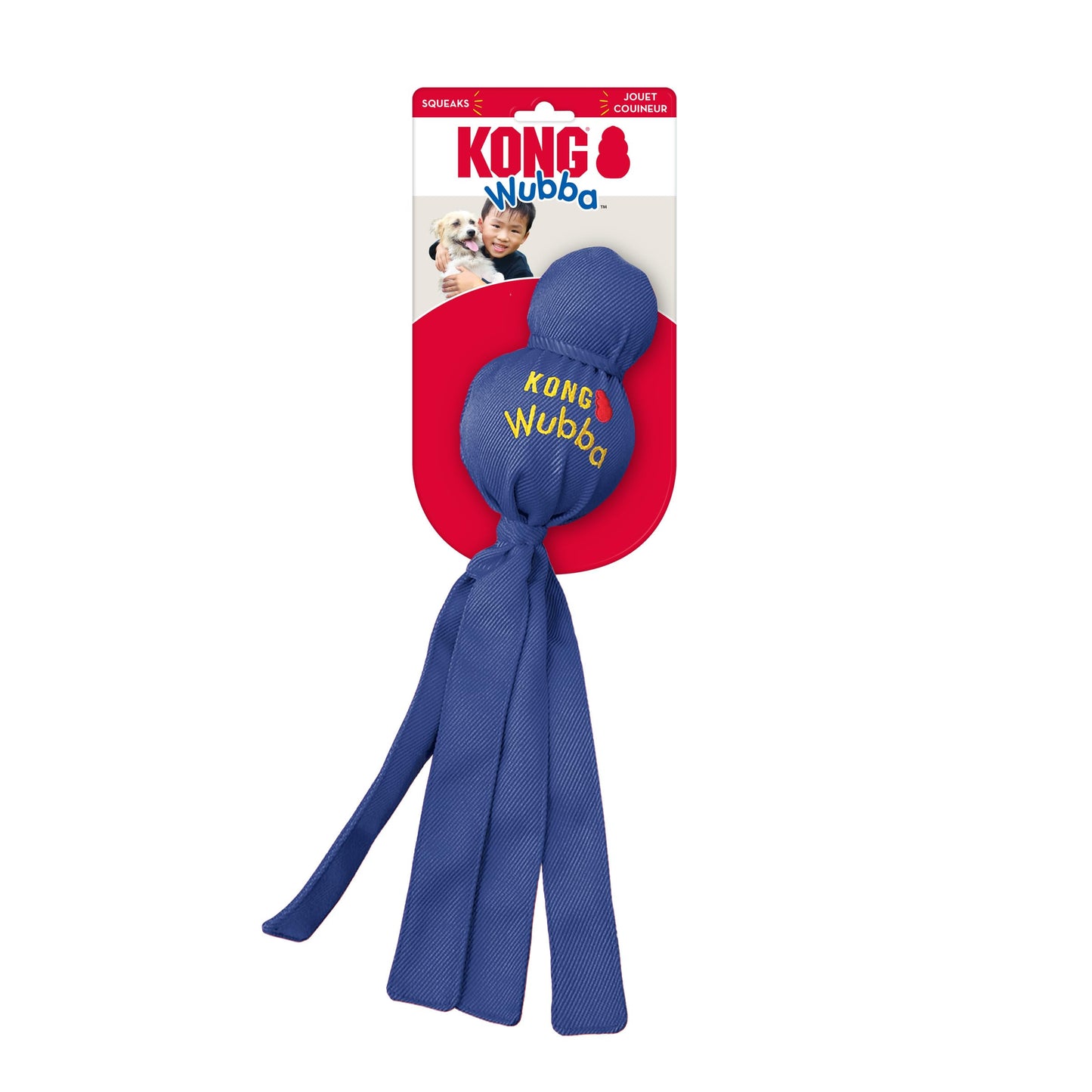 KONG Wubba Dog Toy 2 Pack Durable Interactive Tug Toss Toy
