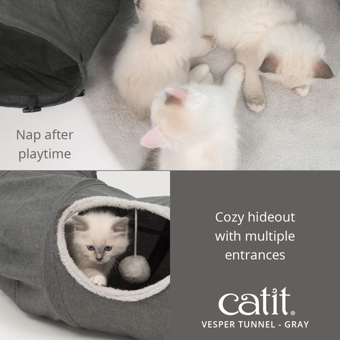 Catit Vesper Cat Tunnel, Cat Toy, 41996 Tunnel