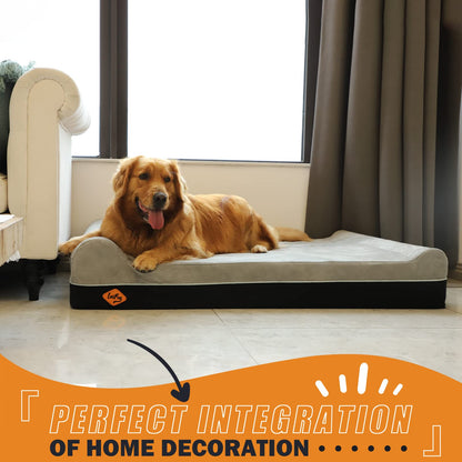 Laifug Orthopedic Memory Foam Extra Large Dog Bed Pillow( x36"x10" Bed