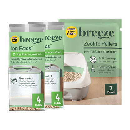 Purina Tidy Cats Breeze Litter System Cat Refill Bundle Box