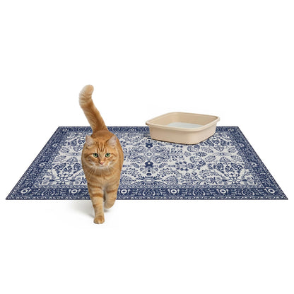 Lovewag Pets Washable Cat Litter Mat 2 PCs Keep Litter Off Mat