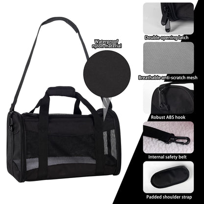 Cat Carrying Case Pet Carrier Airline Approved, Protable Carrier