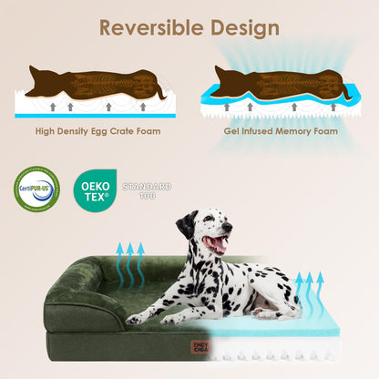 EHEYCIGA Orthopedic Dog Beds for Large Dogs, Waterproof Memory Bed