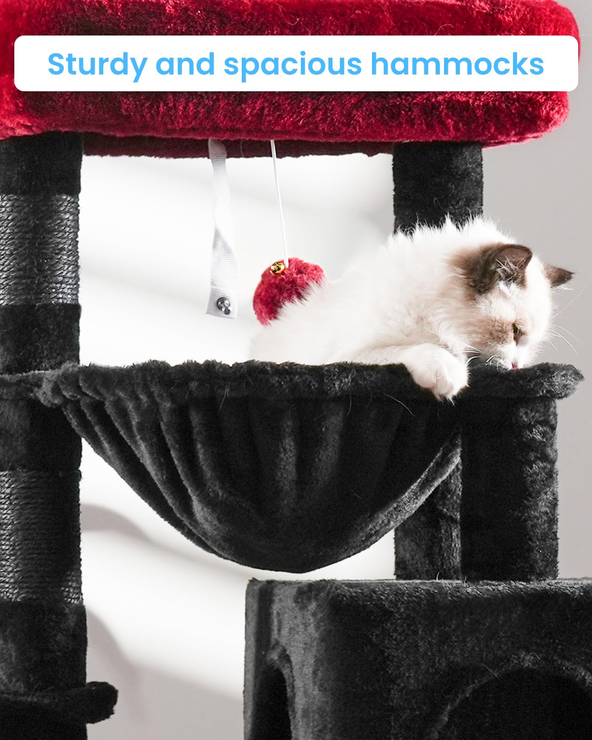 Hey-brother Gothic Cat Tree, Cat Tower for Indoor Cats, Cat House