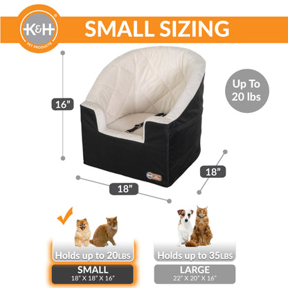 K&H Pet Products Bucket Booster Dog Car Seat for Small Dogs, Seat Seat