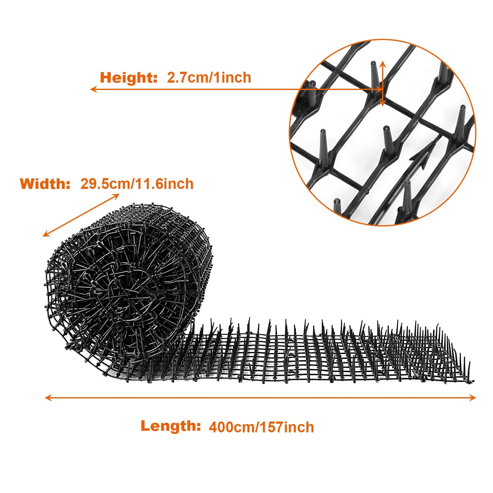x Scat Mat for Cats, Cat Scat Mat with Spikes, Anti-Cats Deterrent Mat