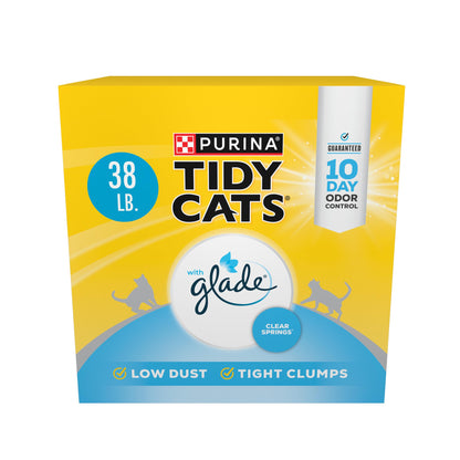 Purina Tidy Cats Clumping Multi Cat Litter, Glade Clear Springs Box