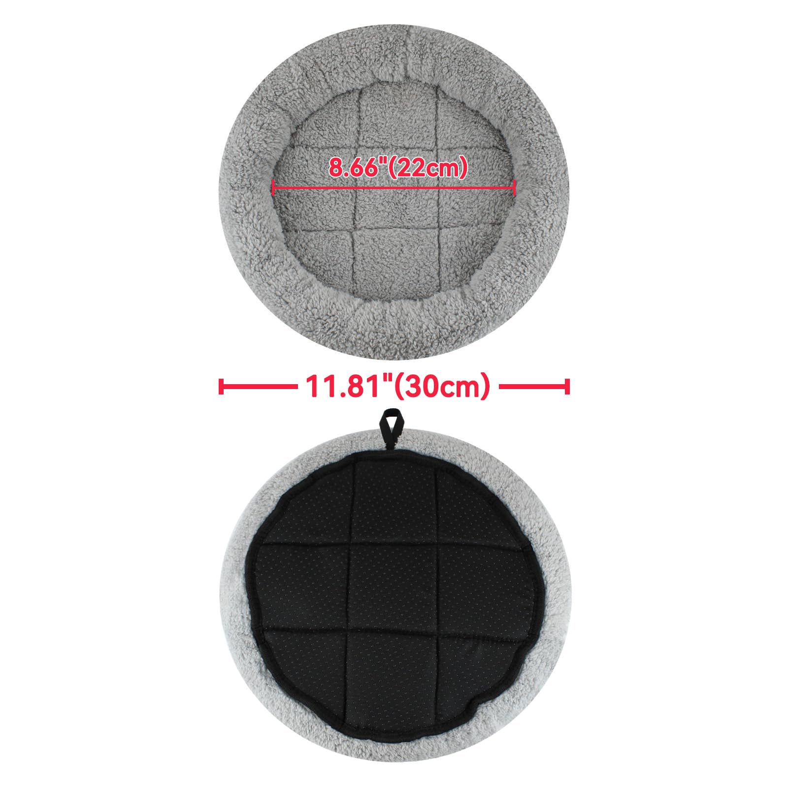 Enjoying Small Cat Bed Mat, 11.81" Round, Self Warming Cat Mat
