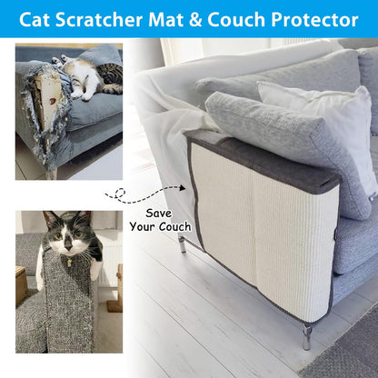 NATUYA Cat Scratch Furniture Protector Large Sisal Cat Scratching Mat
