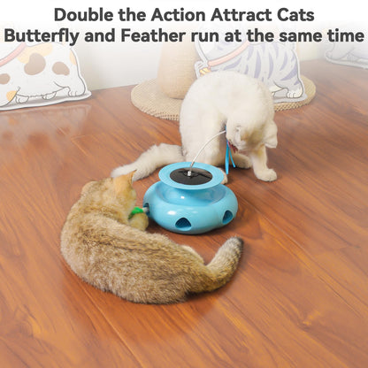 Xuyub 3in1 Interactive Cat Toys for Indoor Cats Balls