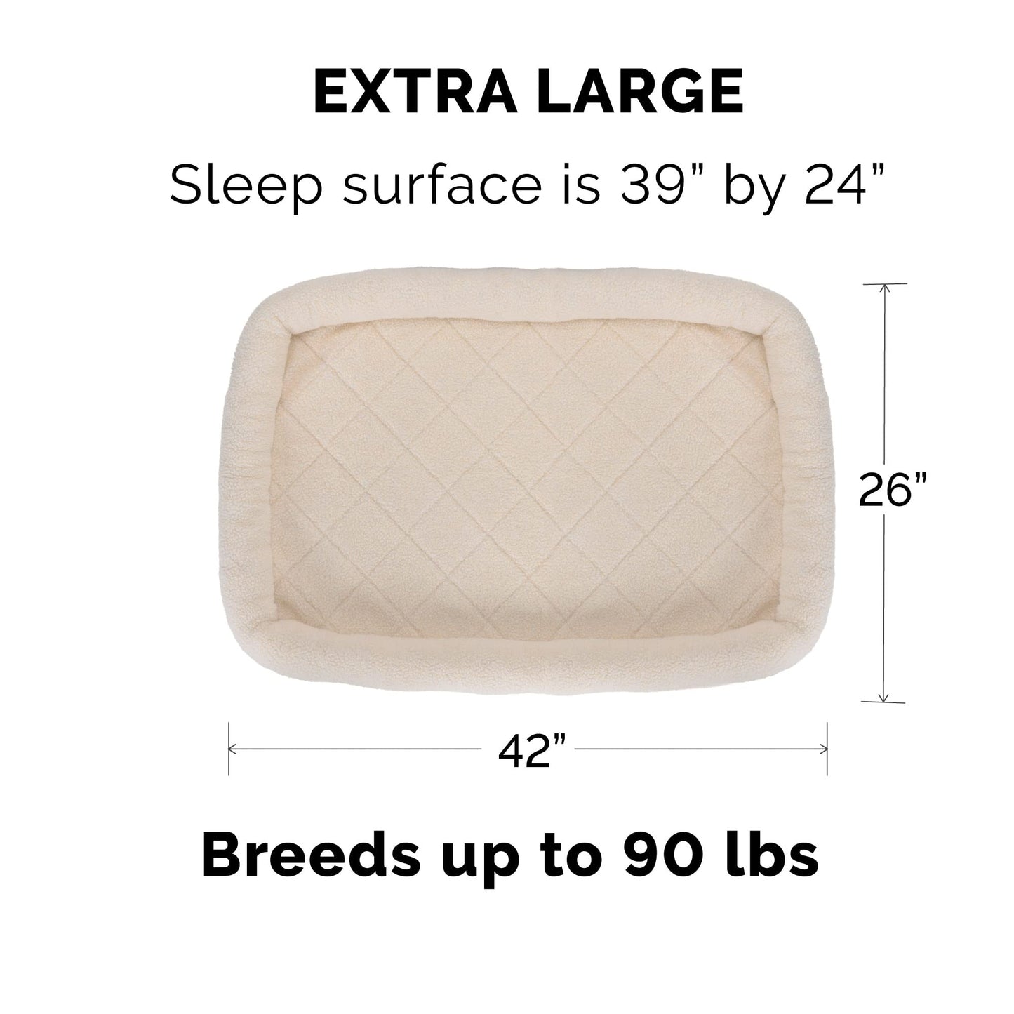 Furhaven Dog Bed for Large Dogs, Washable, Sized to Fit Crates Bed