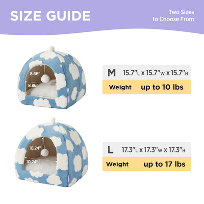 Lesure Cute Cat Beds for Indoor Cats 1 Cat Cave Bed for Kittens Bed